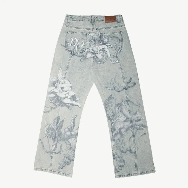 Angel Print Jeans