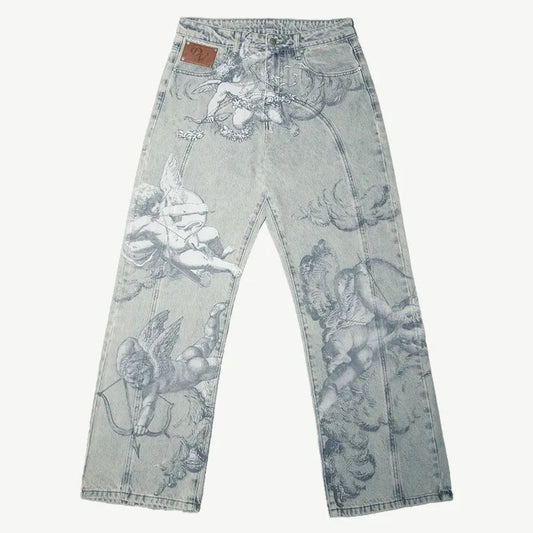 Angel Print Jeans